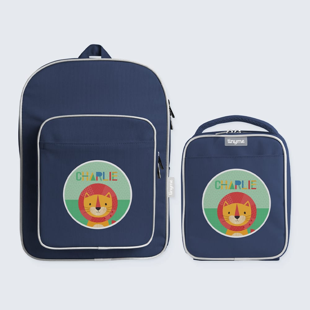 Backpacks top and lunchboxes