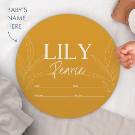 Birth Announcement Plaque [Personalised]