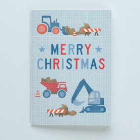 Construction Christmas Gift Card