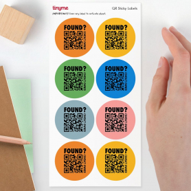 Round QR Code Labels
