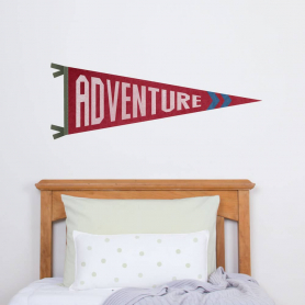 Adventure Pennant Decal